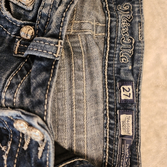 ​🏰 Miss Me Embellished Dark Wash Bootcut Jeans 🏰​ - Picture 5 of 10
